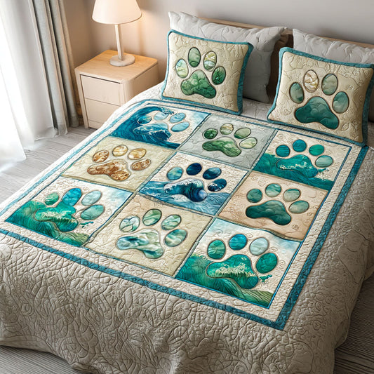 Happy Paws 3-Piece Quilted Bedding Set NCU0NT11858