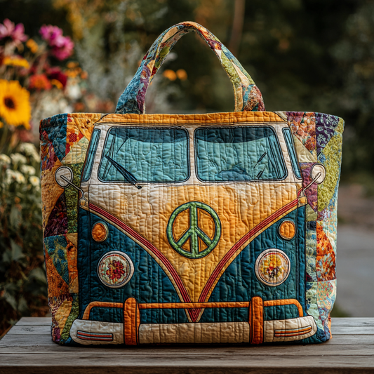 Happy Road Quilted Tote Bag NCU0DK9802