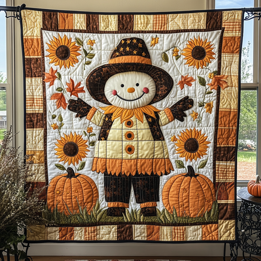 Happy Scarecrow Quilted Blanket NCU0DK9109