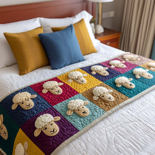 Happy Sheep Quilted Bed Runner NCU0NT10549