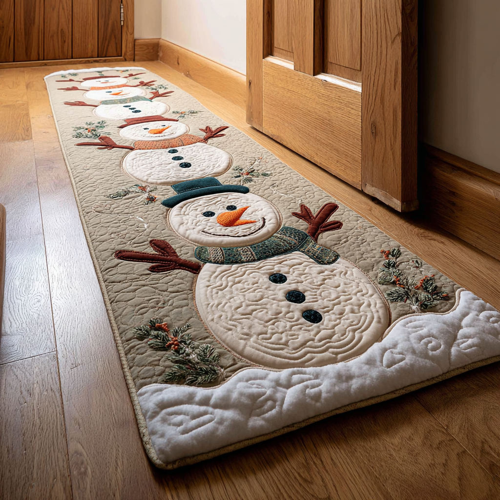 Happy Snowman Runner Carpet NCU0DK11216