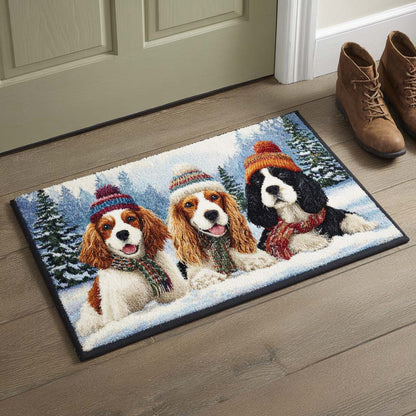 Happy Spaniels Doormat NCU0NT10206