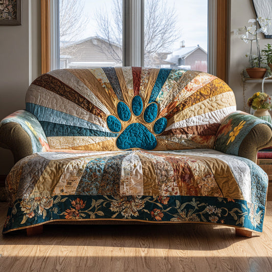 Happy Tracks Quilted Sofa Cover NCU0DV9012