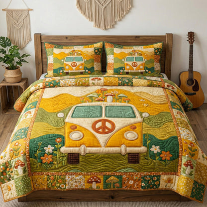 Happy Trails 3-Piece Quilted Bedding Set NCU0NT12297
