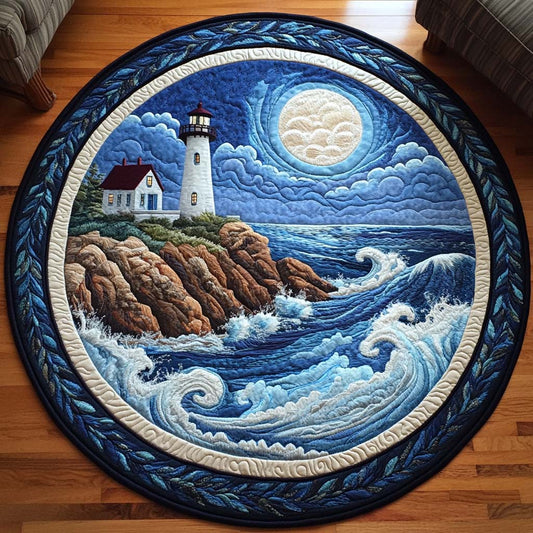 Harbor Glow Quilted Round Mat NCU0NT7456