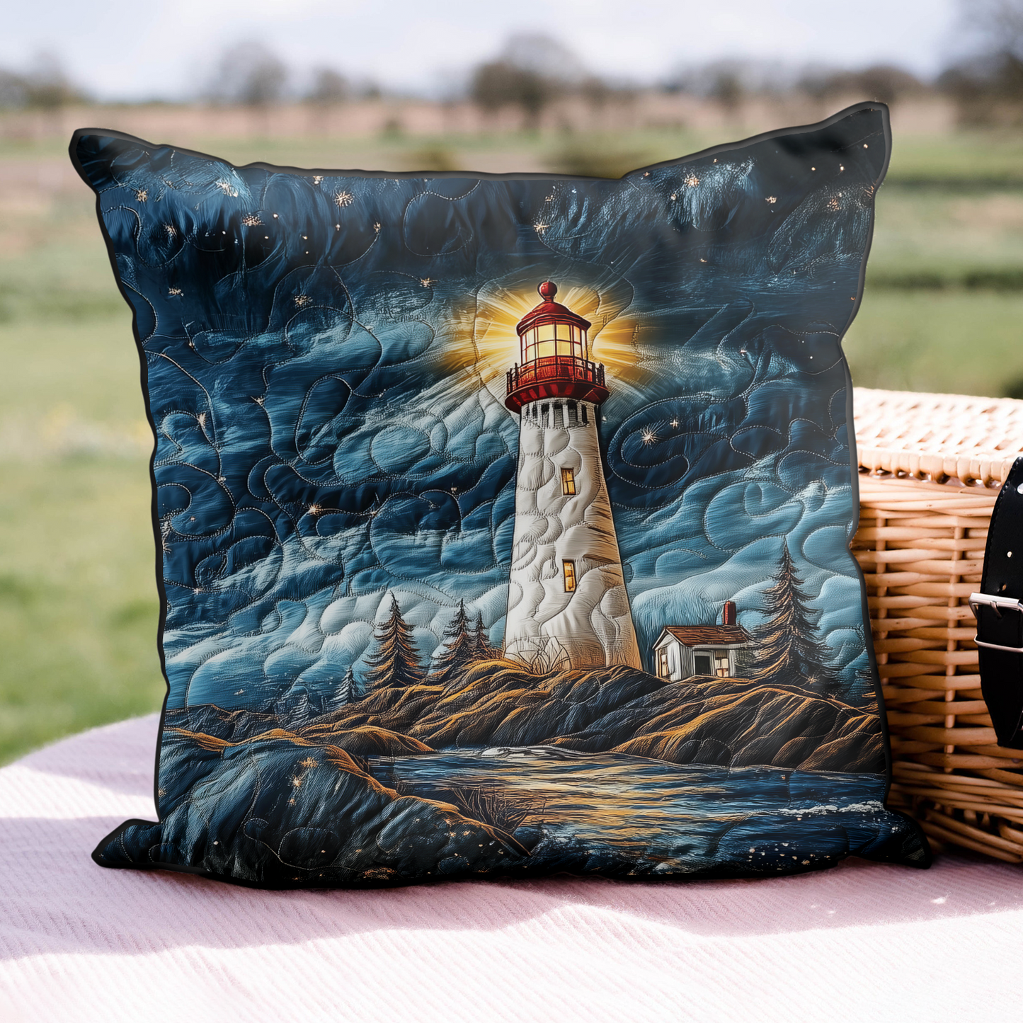 Harbor Light Quilted Pillow Case NCU0DK5290