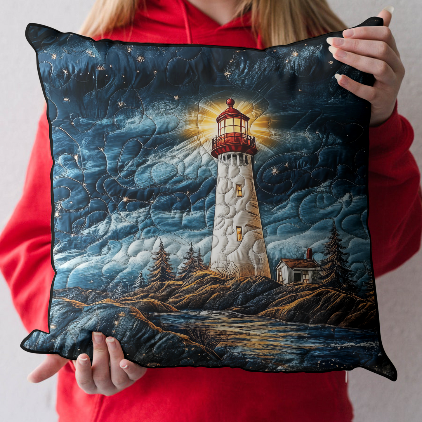 Harbor Light Quilted Pillow Case NCU0DK5290