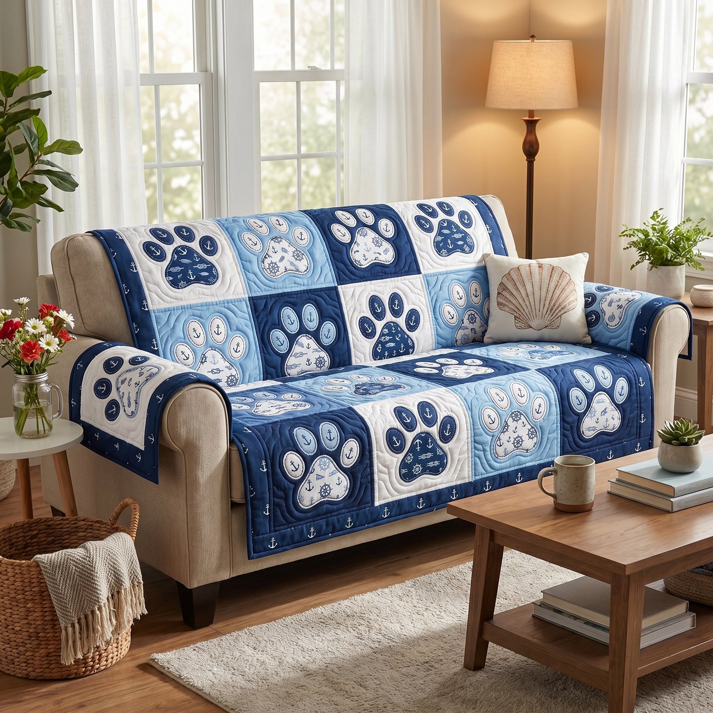 Harbor Paws Quilted Sofa Cover NCU0TD2823