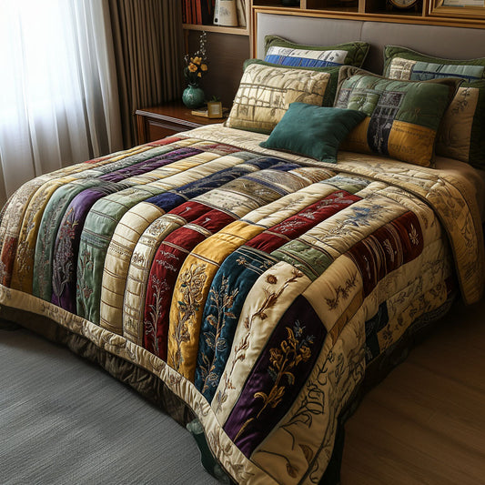 Hardcover Haven 3-Piece Quilted Bedding Set NCU0PT6050