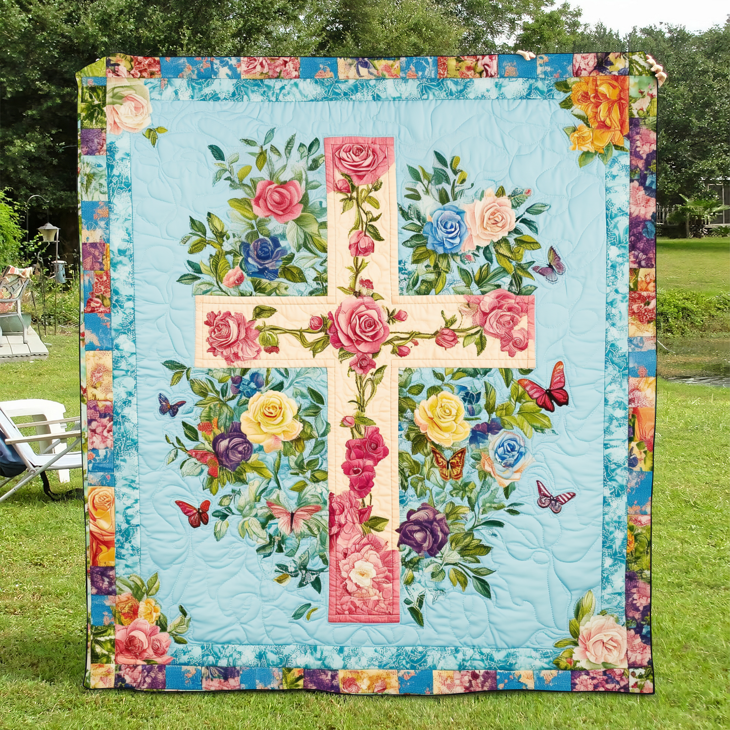 Harmonious Cross Quilted Blanket NCU0VL521