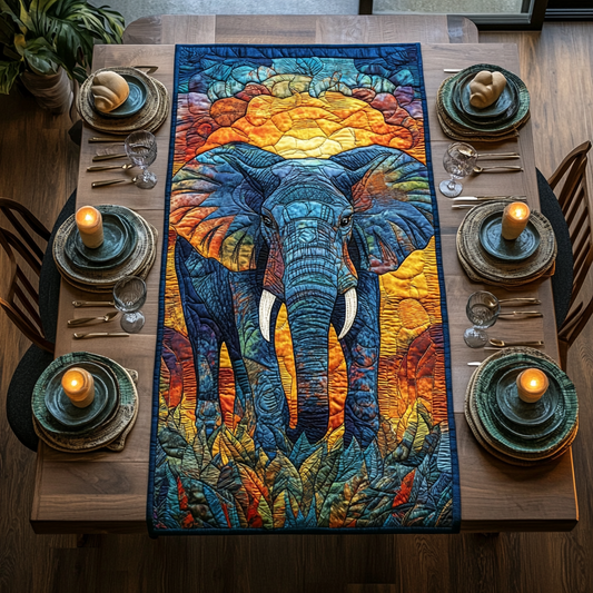 Harmonious Herd Quilted Table Runner NCU0DV3581