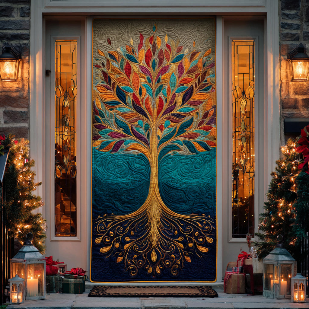 Harmony Bloom Quilted Door Cover NCU0DV8393