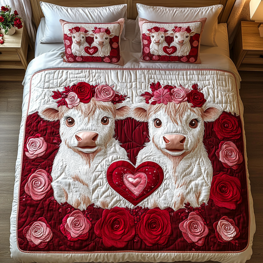 Harmony Herd 3-Piece Quilted Bedding Set NCU0VH1348