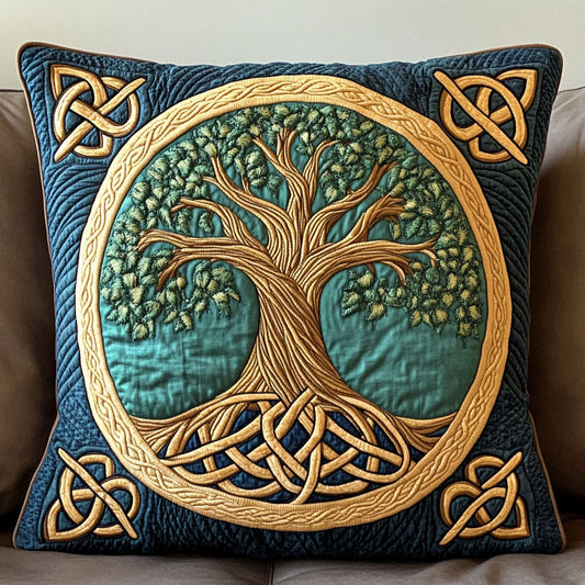 Harmony Knot Tree Quilted Pillow Case NCU0NT5750