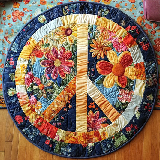 Harmony Petals Quilted Round Mat NCU0NT5004
