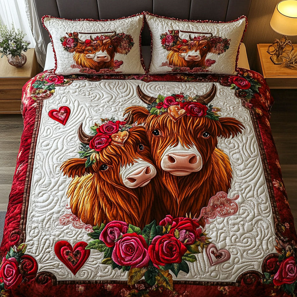 Harmony Together 3-Piece Quilted Bedding Set NCU0NT2651
