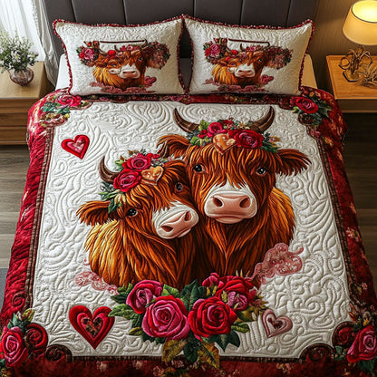 Harmony Together 3-Piece Quilted Bedding Set NCU0NT2651