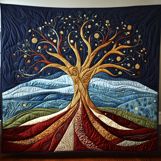 Harmony Tree Quilted Blanket NCU0DK5023