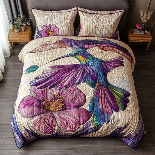 Harmony in Flight 3-Piece Quilted Bedding Set NCU0PT3608