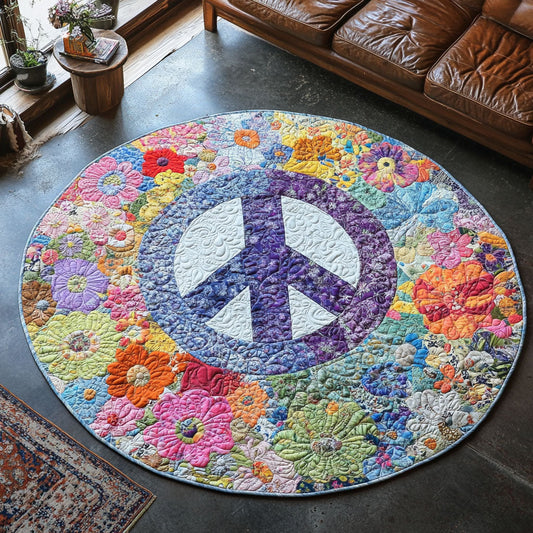 Harmony in Stitches Quilted Round Mat NCU0PT4752