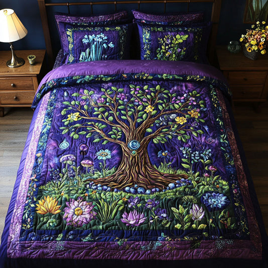 Harmonys Heartwood 3-Piece Quilted Bedding Set NCU0PT3329