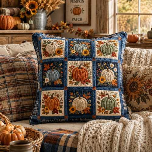 Harvest Mosaic Quilted Pillow Case NCU0TV2000