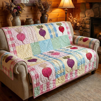 Harvest Beets Quilted Sofa Cover NCU0DV9321