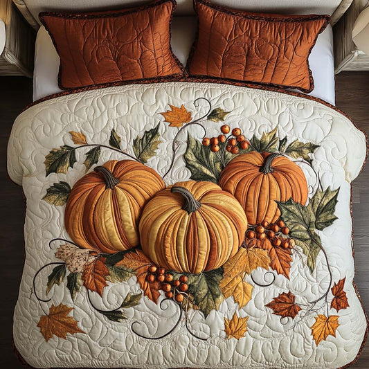 Harvest Blessing Joy 3-Piece Quilted Bedding Set NCU0NT8354