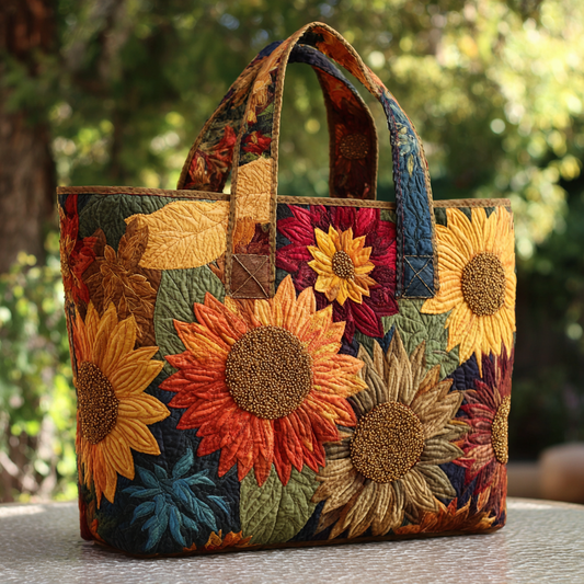 Harvest Bloom Quilted Tote Bag NCU0VL2812