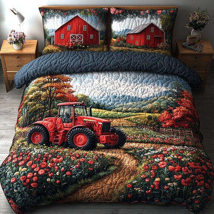 Harvest Breeze 3-Piece Quilted Bedding Set NCU0DK6649