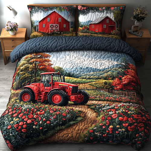 Harvest Breeze 3-Piece Quilted Bedding Set NCU0DK6649