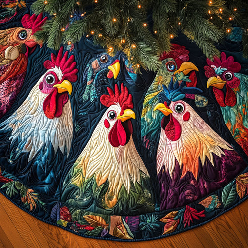 Harvest Charm Quilted Christmas Tree Skirt NCU0PT2275