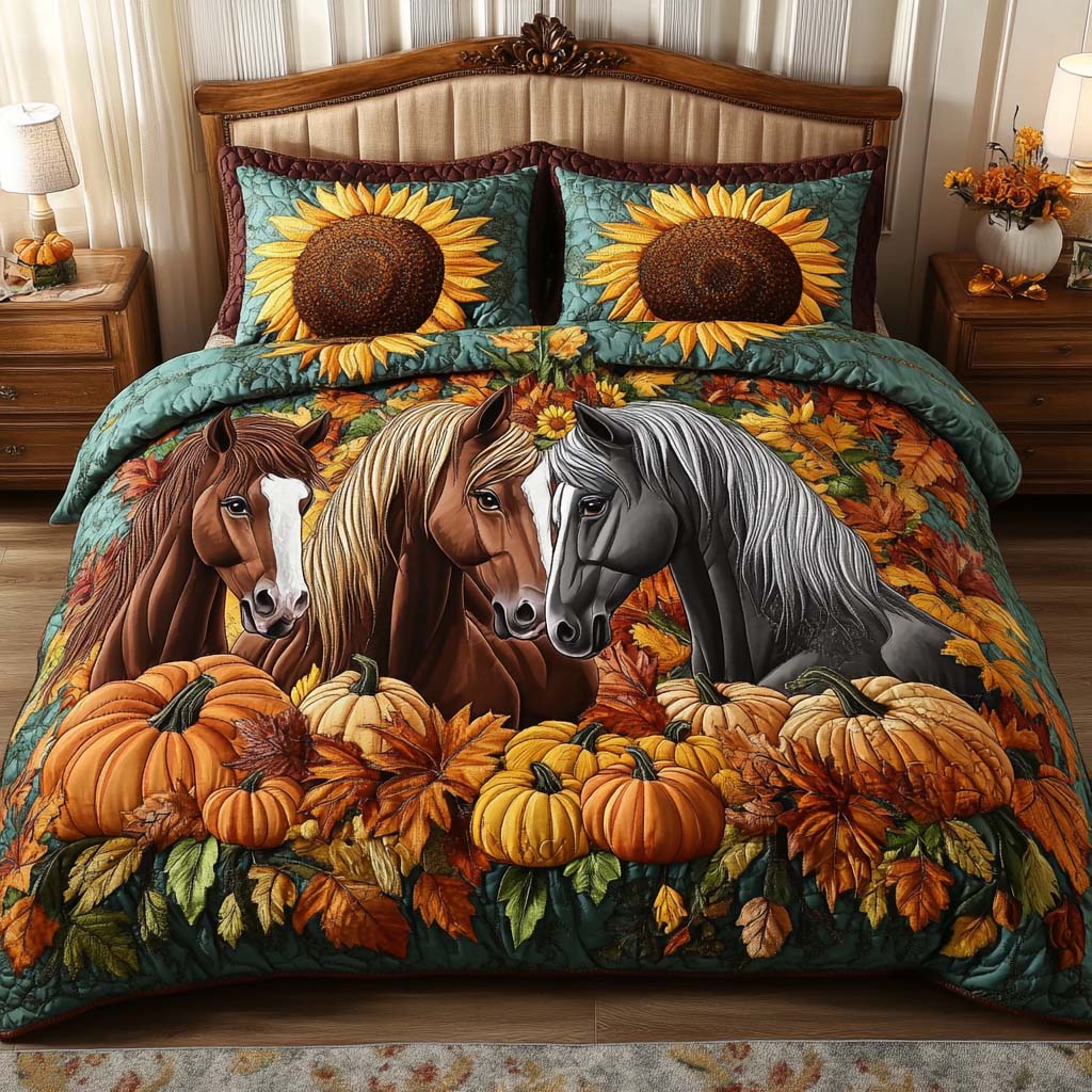 Harvest Dream 3-Piece Quilted Bedding Set NCU0NT8924