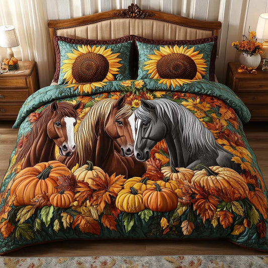 Harvest Dream 3-Piece Quilted Bedding Set NCU0NT8924