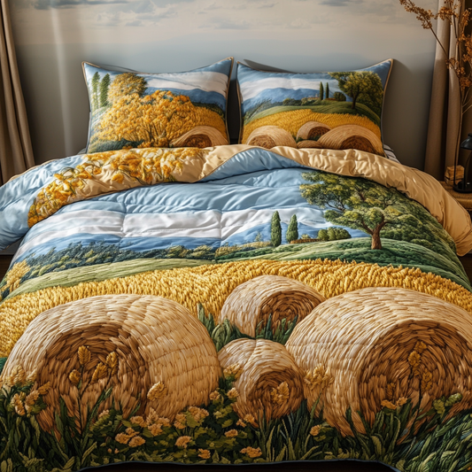 Harvest Dreams 3-Piece Quilted Bedding Set NCU0VH4006