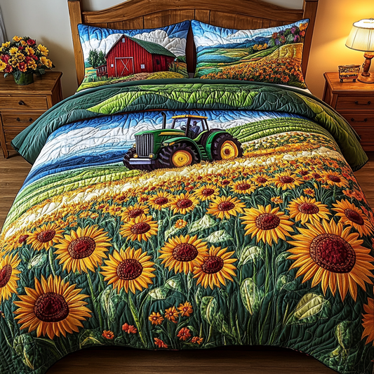 Harvest Dreams 3-Piece Quilted Bedding Set NCU0VL2079