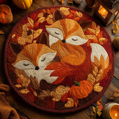 Harvest Embrace Quilted Round Mat NCU0TV197