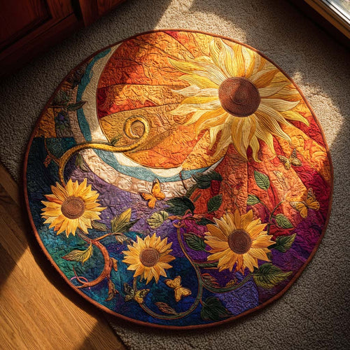 Harvest Field Quilted Round Mat NCU0TD125