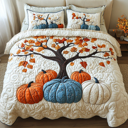 Harvest Glow 3-Piece Quilted Bedding Set NCU0DV6940