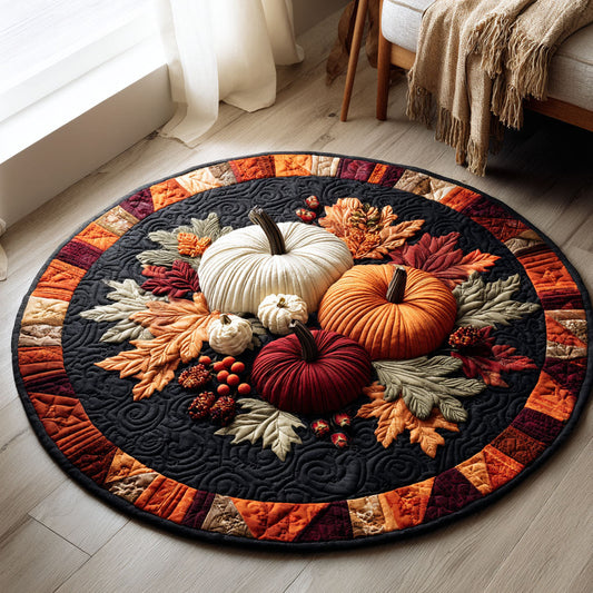Harvest Glow Quilted Round Mat NCU0TV023