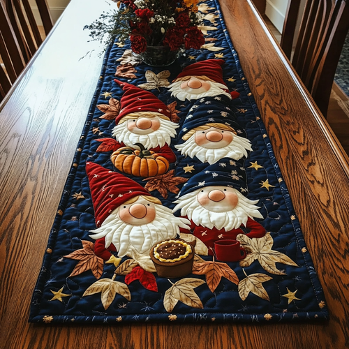 Harvest Gnome Quilted Table Runner NCU0DK9543