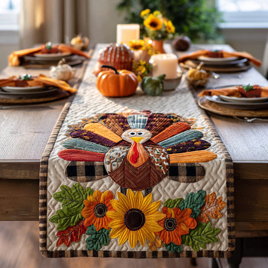 Harvest Gobbler Quilted Table Runner NCU0DV7391