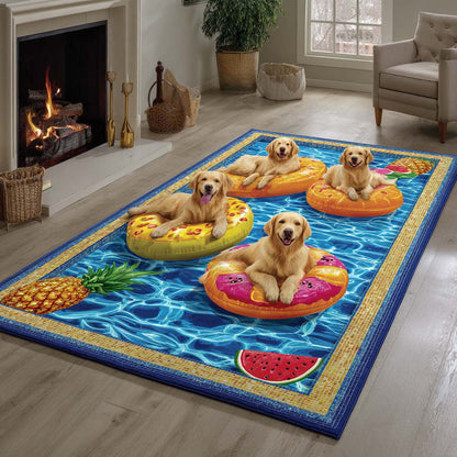 Harvest Golden Retriever Area Rug NCU0HH1929