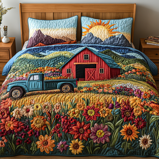 Harvest Haven 3-Piece Quilted Bedding Set NCU0DV4685