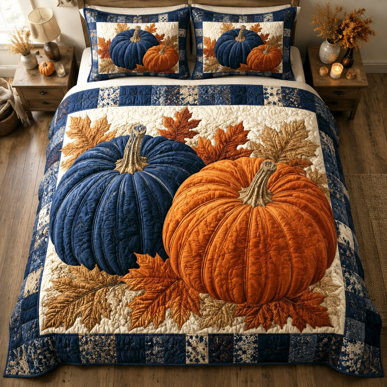 Harvest Heirloom 3-Piece Quilted Bedding Set NCU0TV2124