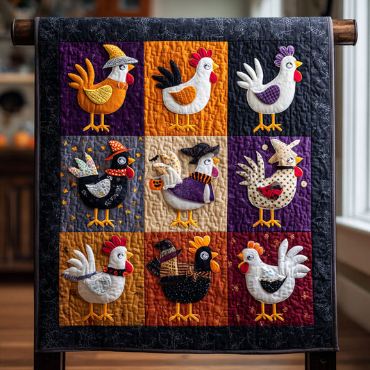 Harvest Hens Quilted Blanket NCU0TV082