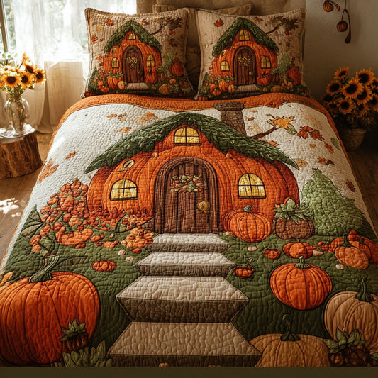Harvest Home Hideaway 3-Piece Quilted Bedding Set NCU0PT8583