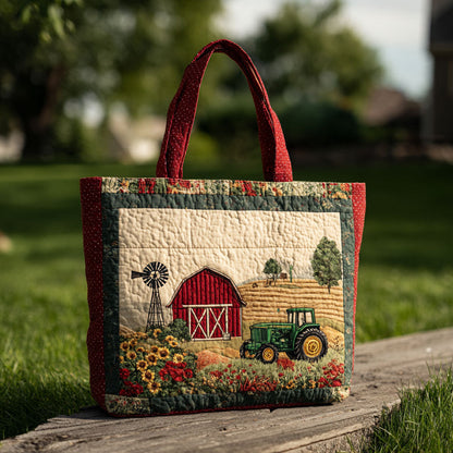 Harvest Horizon Quilted Tote Bag NCU0PT7974