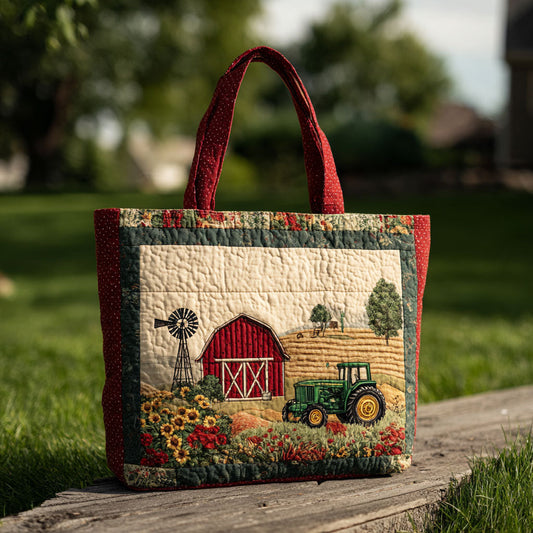 Harvest Horizon Quilted Tote Bag NCU0PT7974