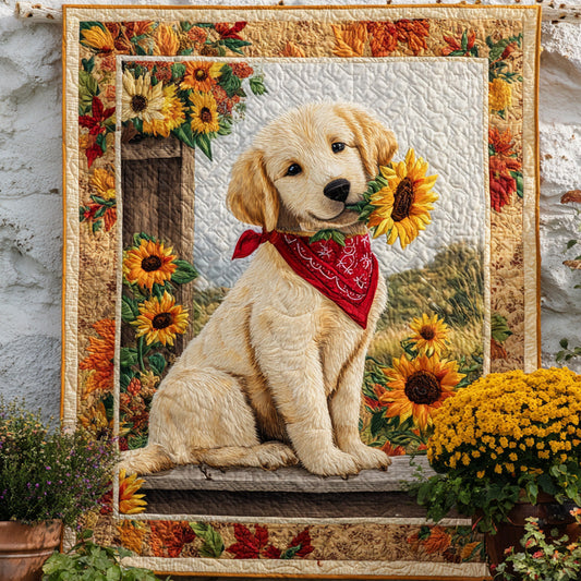 Harvest Hound Quilted Blanket NCU0NT9030